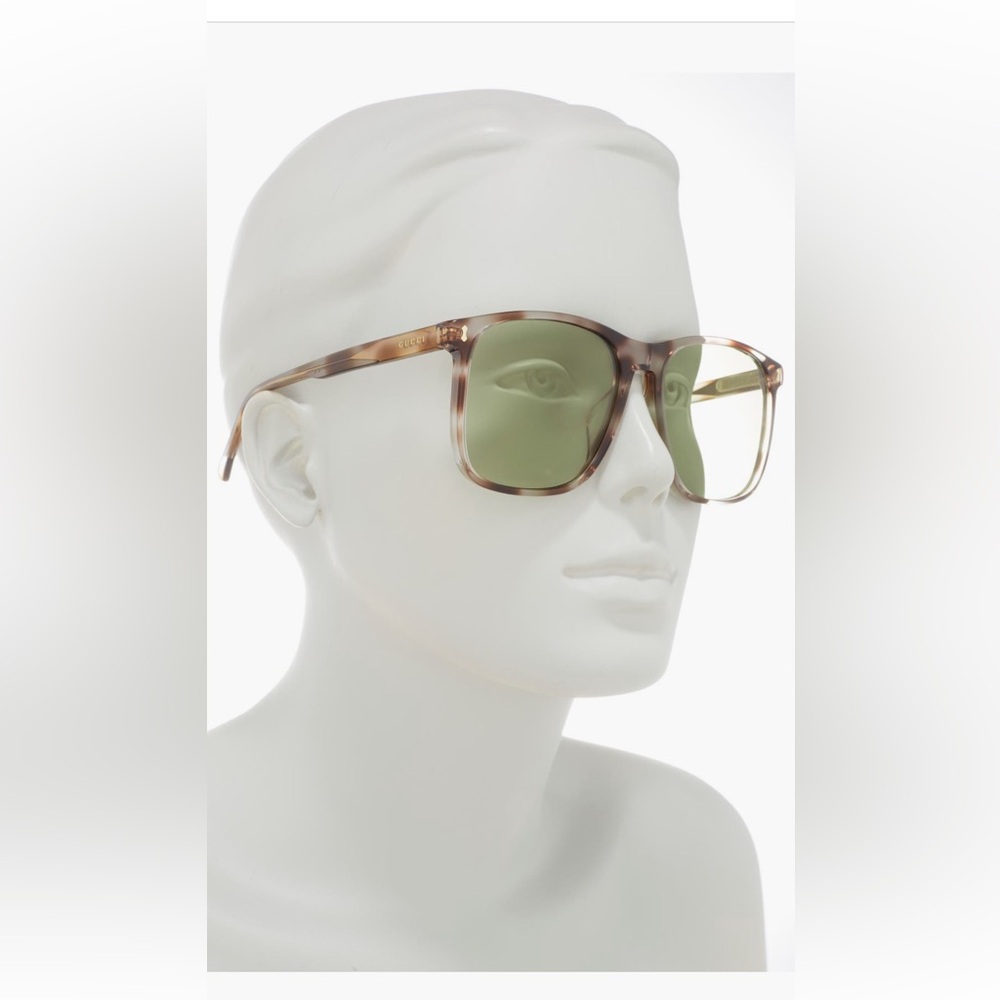 Gucci 57mm Square Sunglasses - Havnana Green